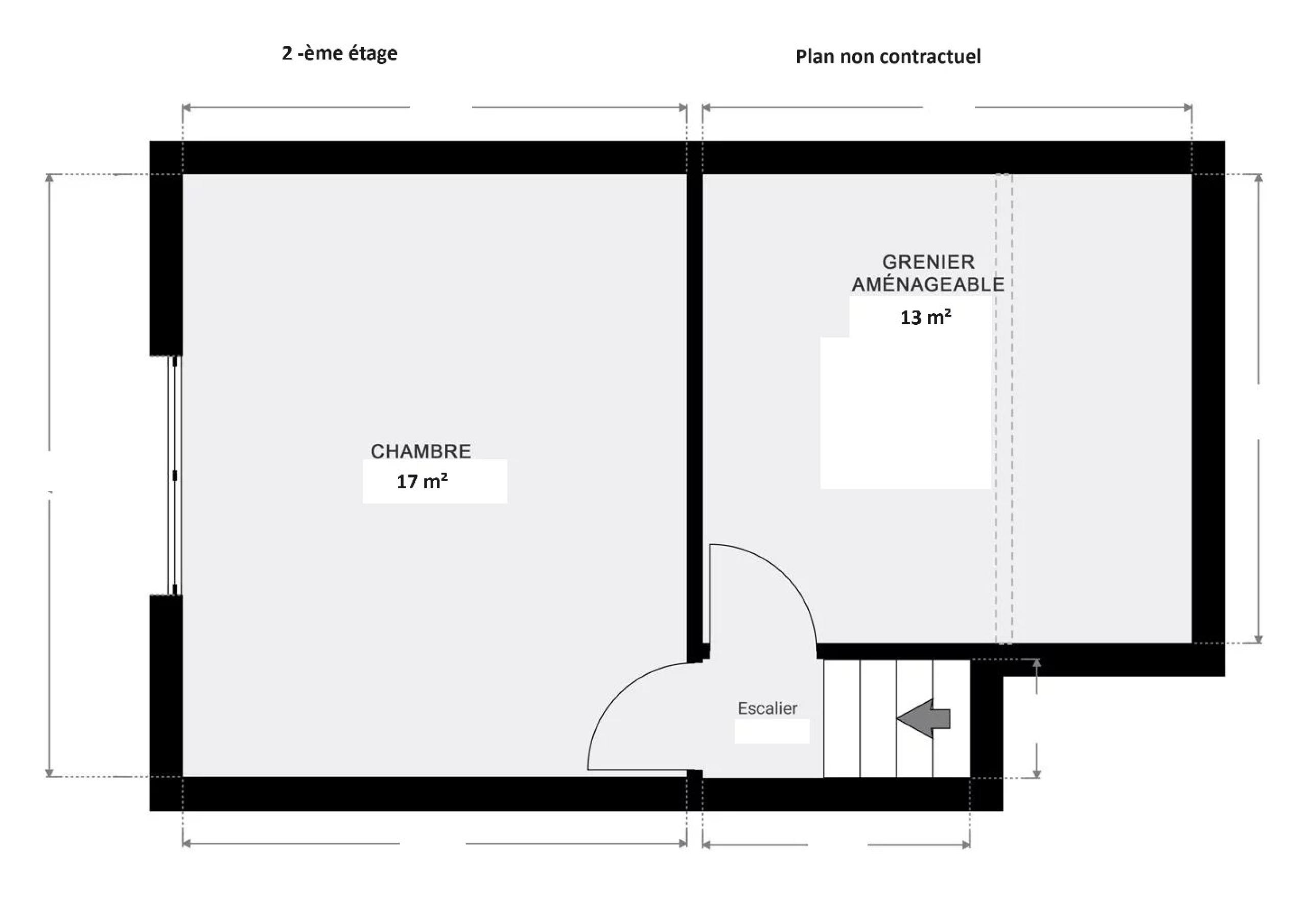 Maison semi mitoyenne, 3/4 Chambres, jardin, garage, parking