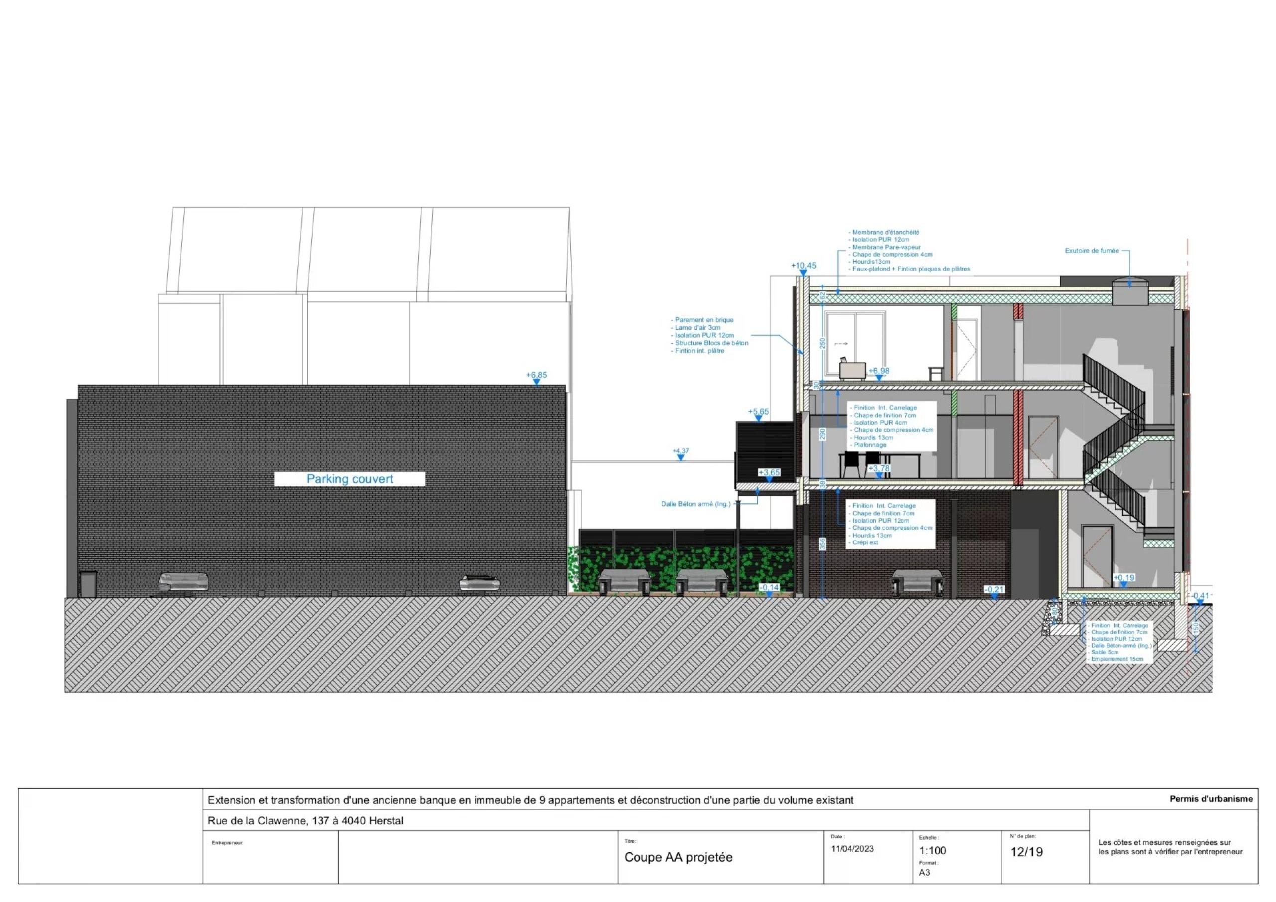 Immeuble gros œuvre fermé  comprenant 9 lots