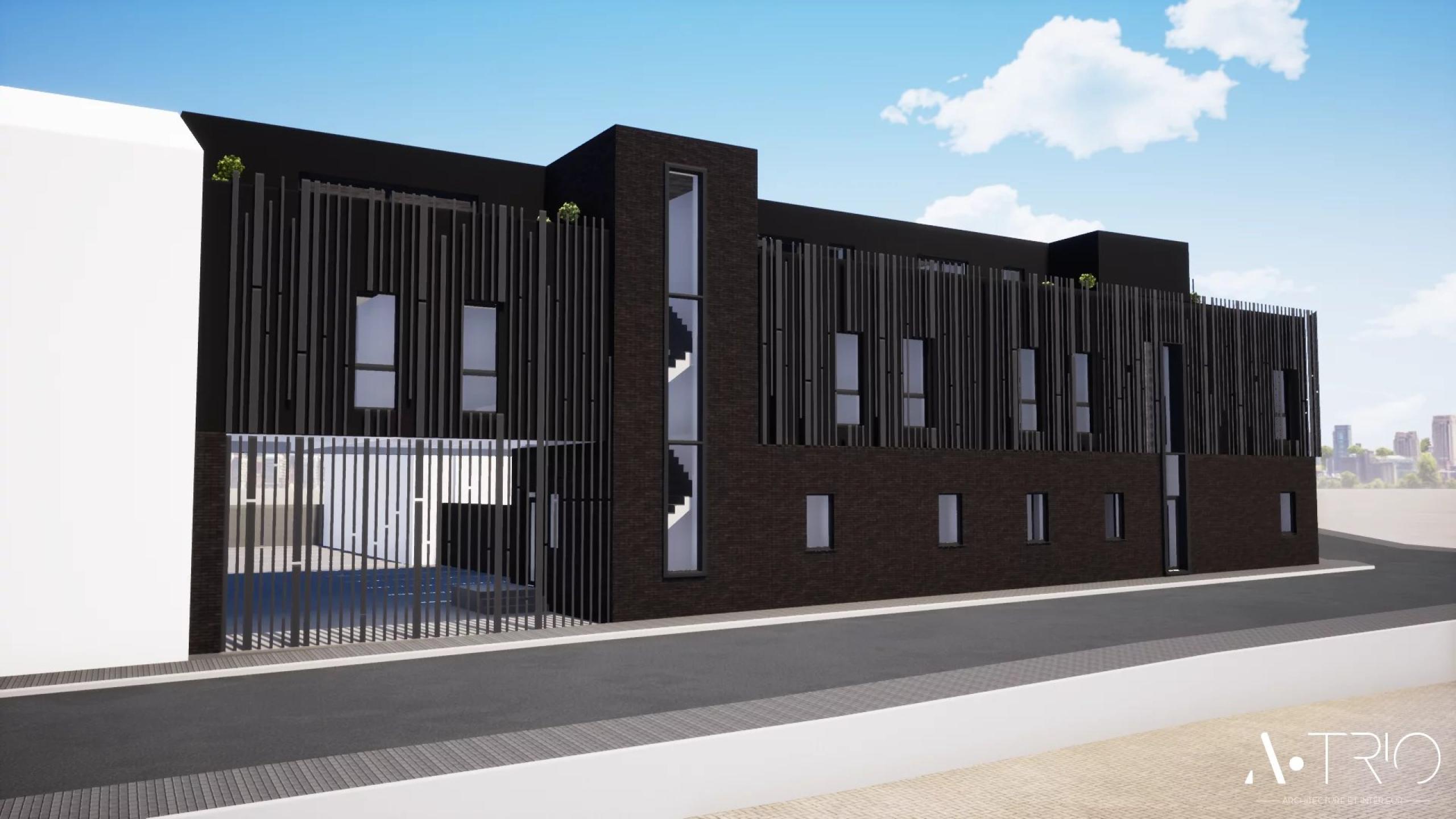 Immeuble gros œuvre fermé  comprenant 9 lots