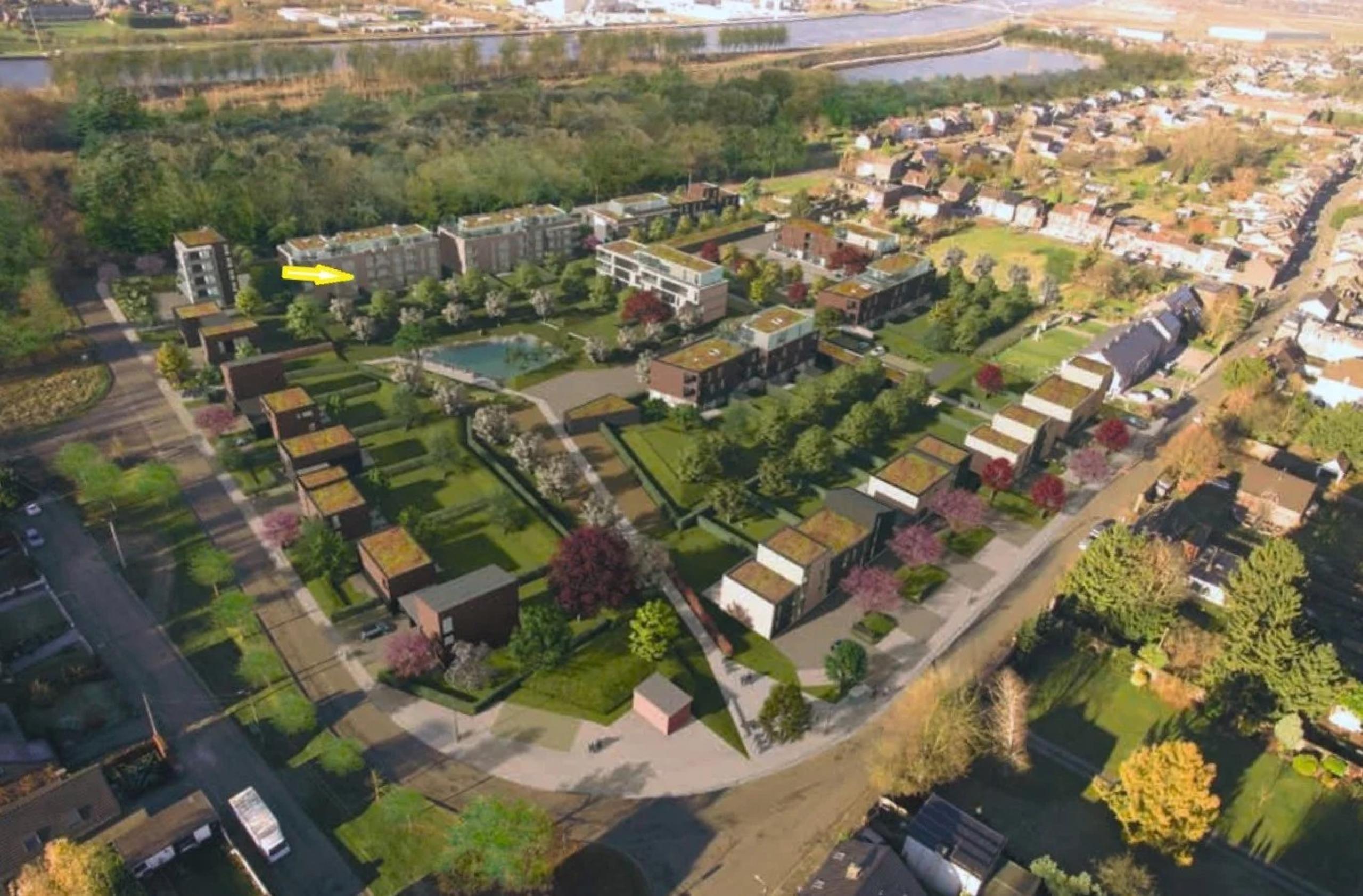 Magnifique appartement neuf, 3 chambres, balcon et vue sur l’étang de la résidence