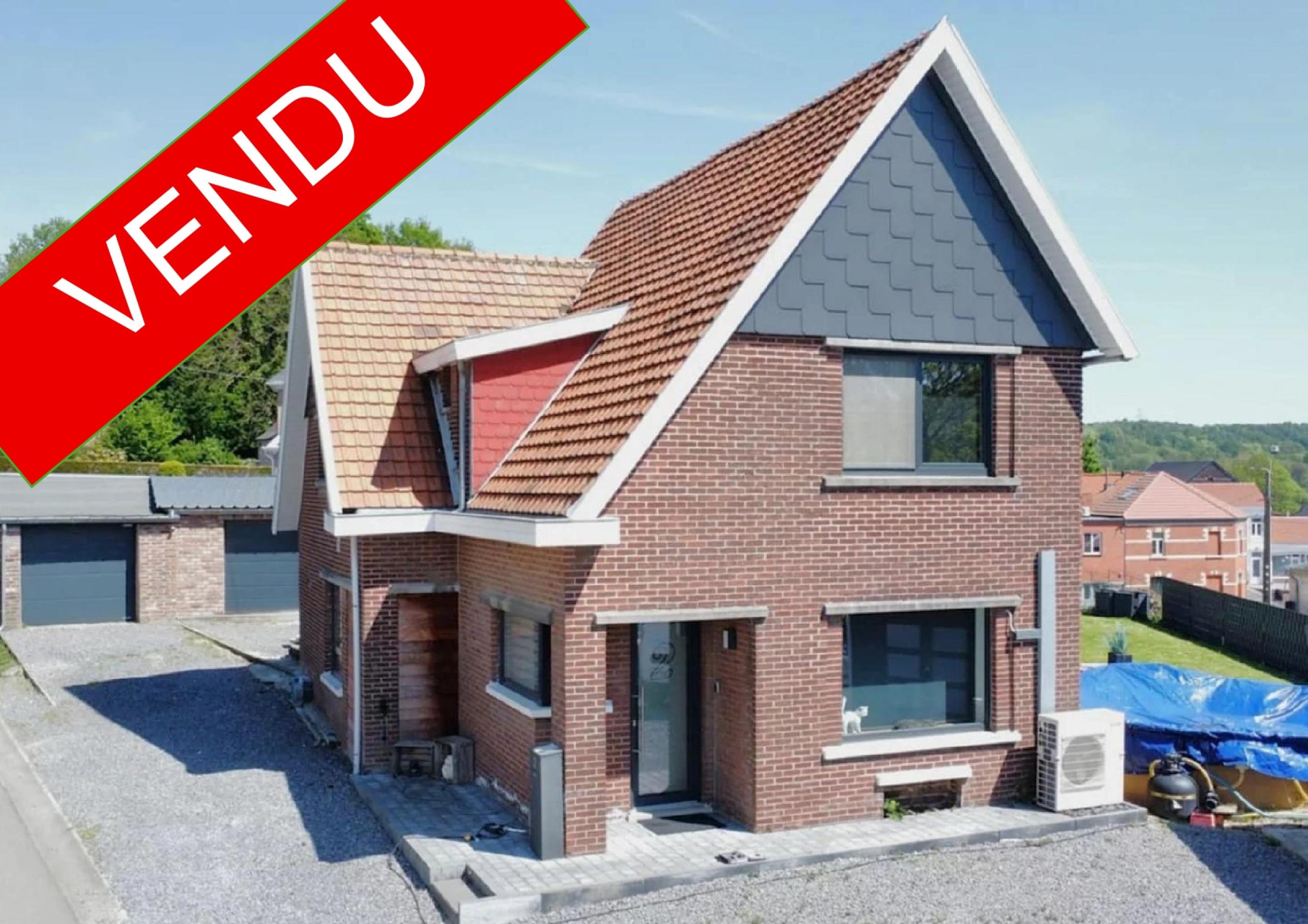 Wonck : Maison 4 façades, 2 chambres, garages, jardin