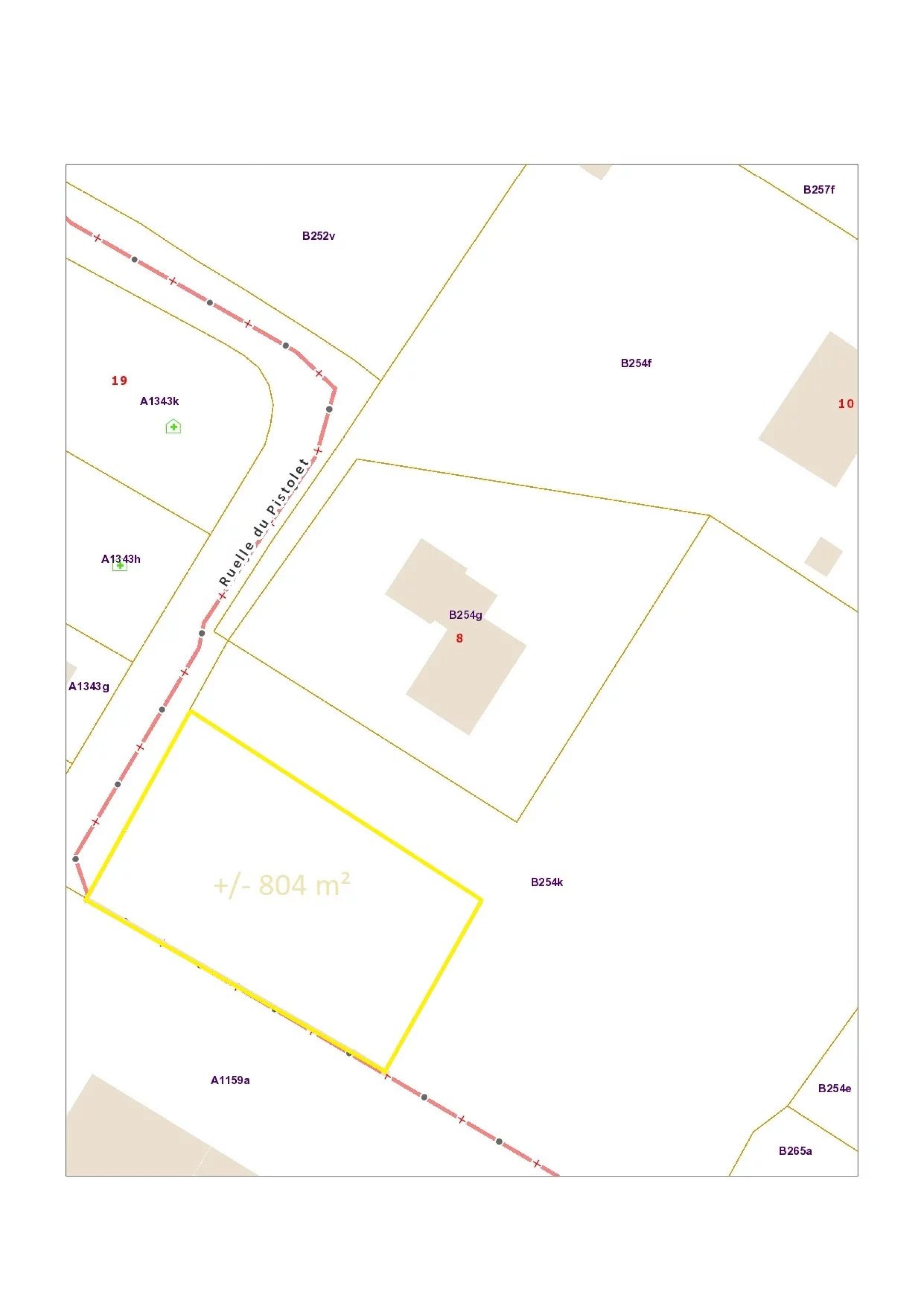 Vendu ! Belle parcelle de terrain plat d'environ 804 m²