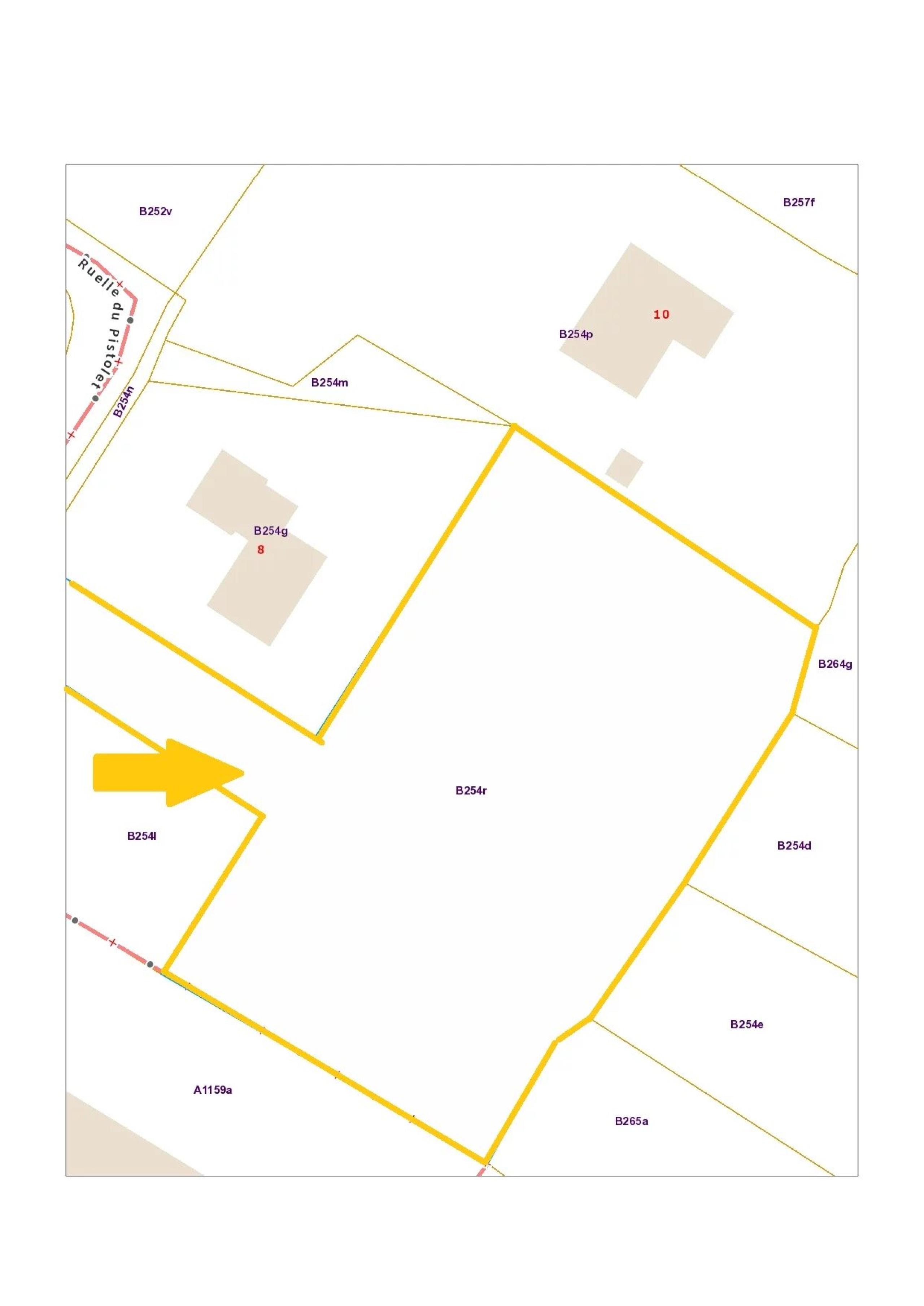 Parcelle de terrain de +/- 3602 m² divisible en 2