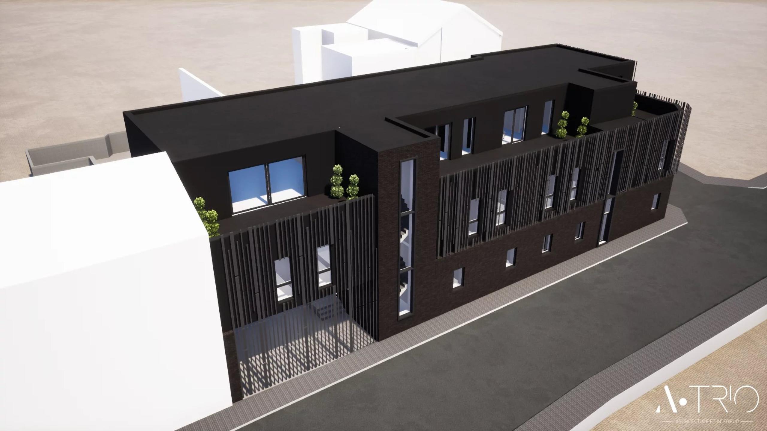 Immeuble gros œuvre fermé  comprenant 9 lots