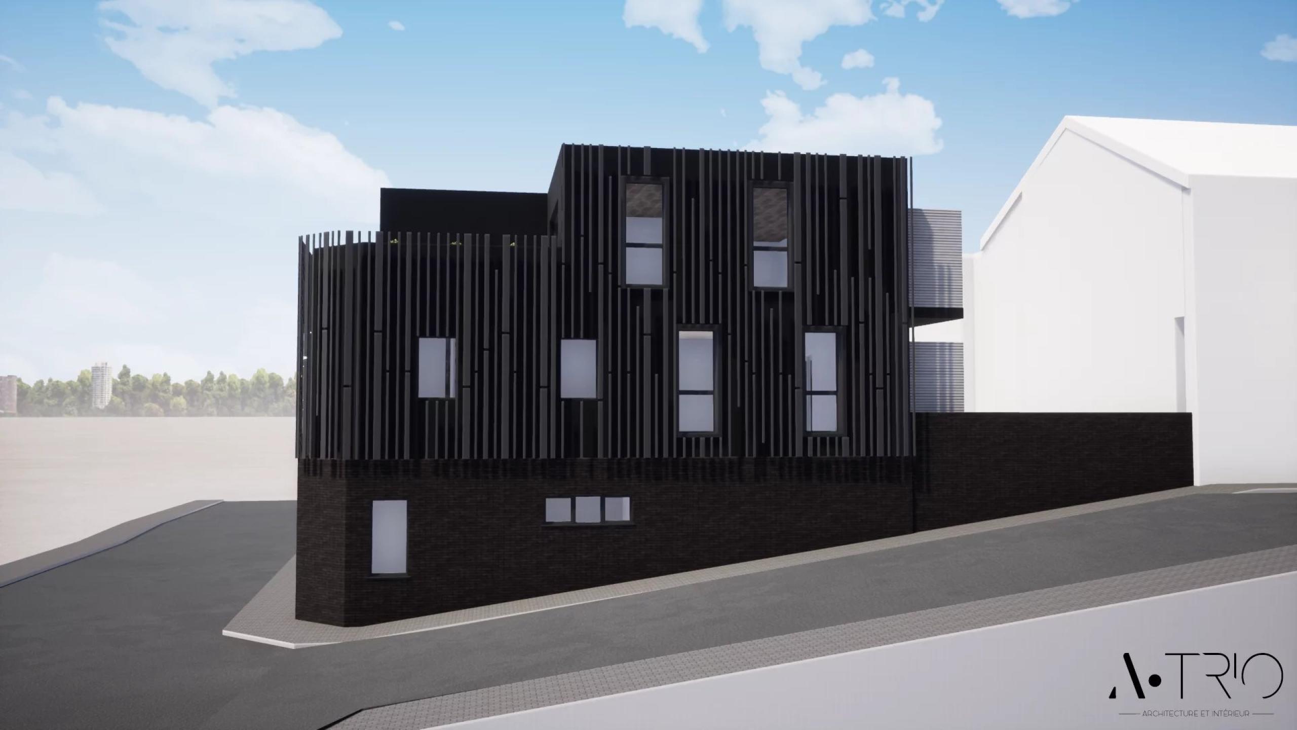Immeuble gros œuvre fermé  comprenant 9 lots