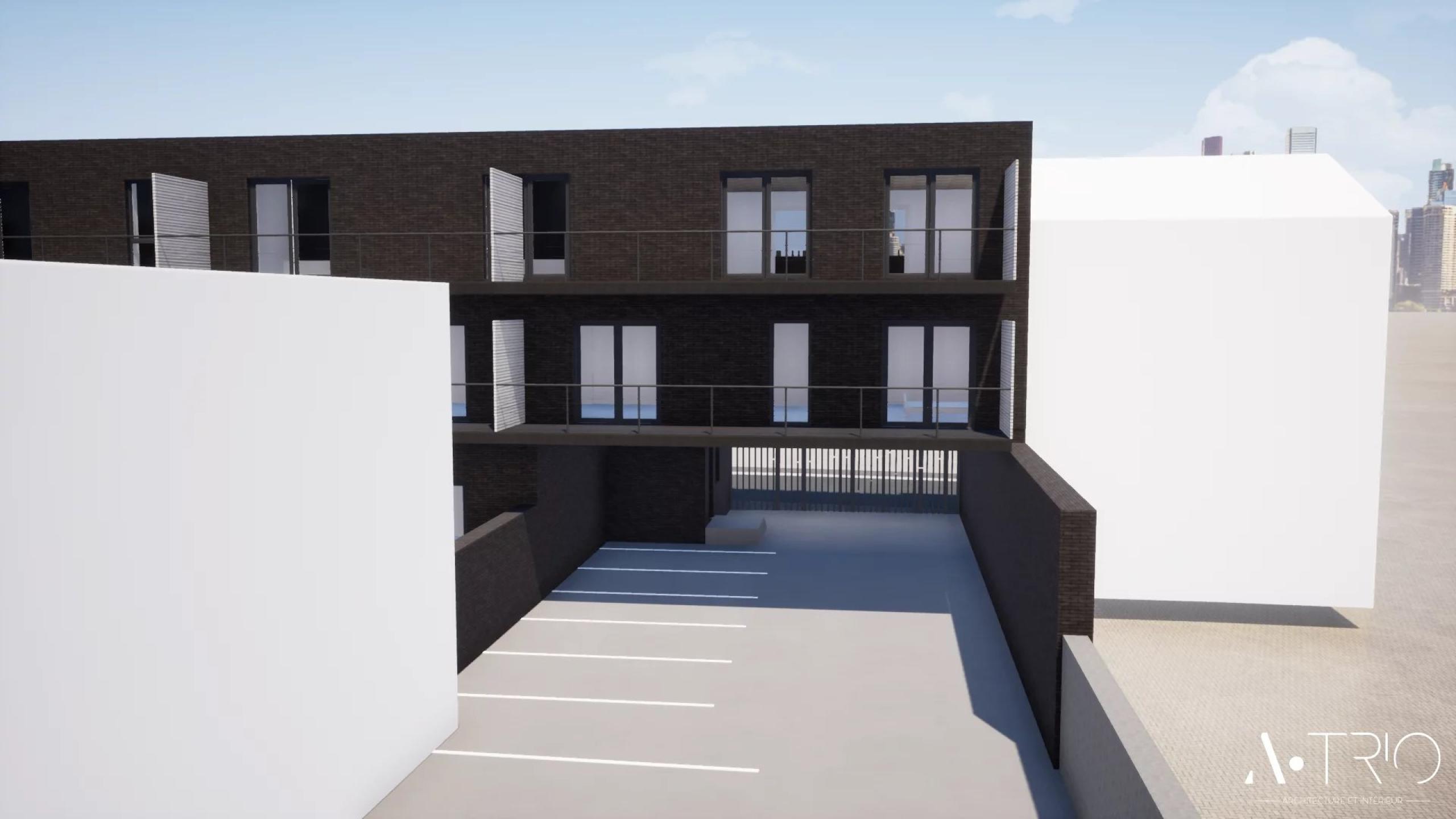 Immeuble gros œuvre fermé  comprenant 9 lots