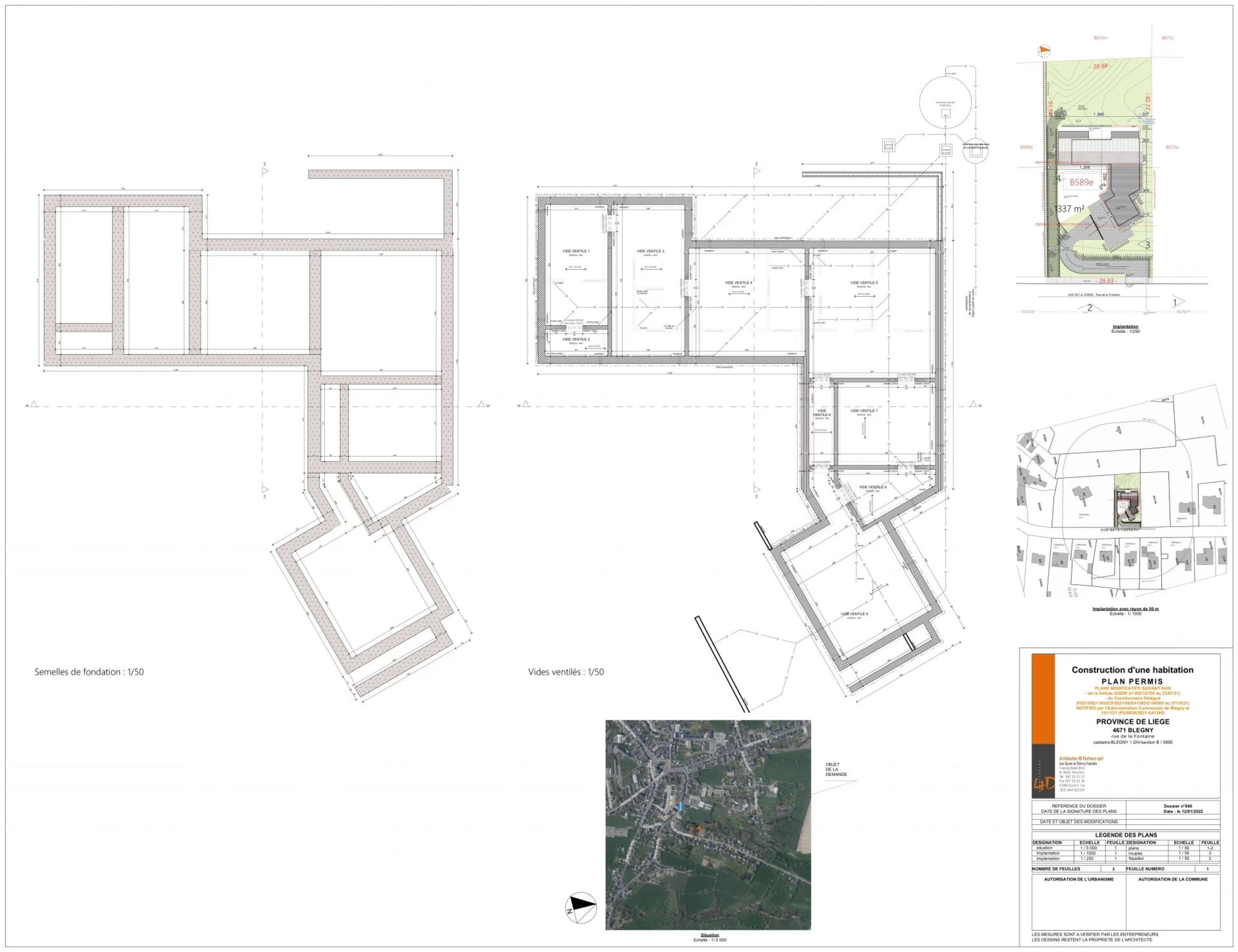 Superbe projet de type villa Américaine avec piscine