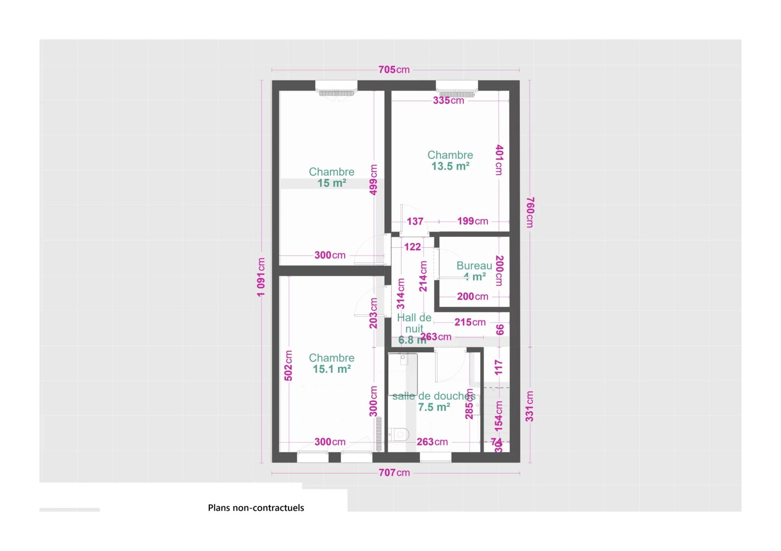 Vendu ! Maison 3 chambres, bureau/dressing et jardin