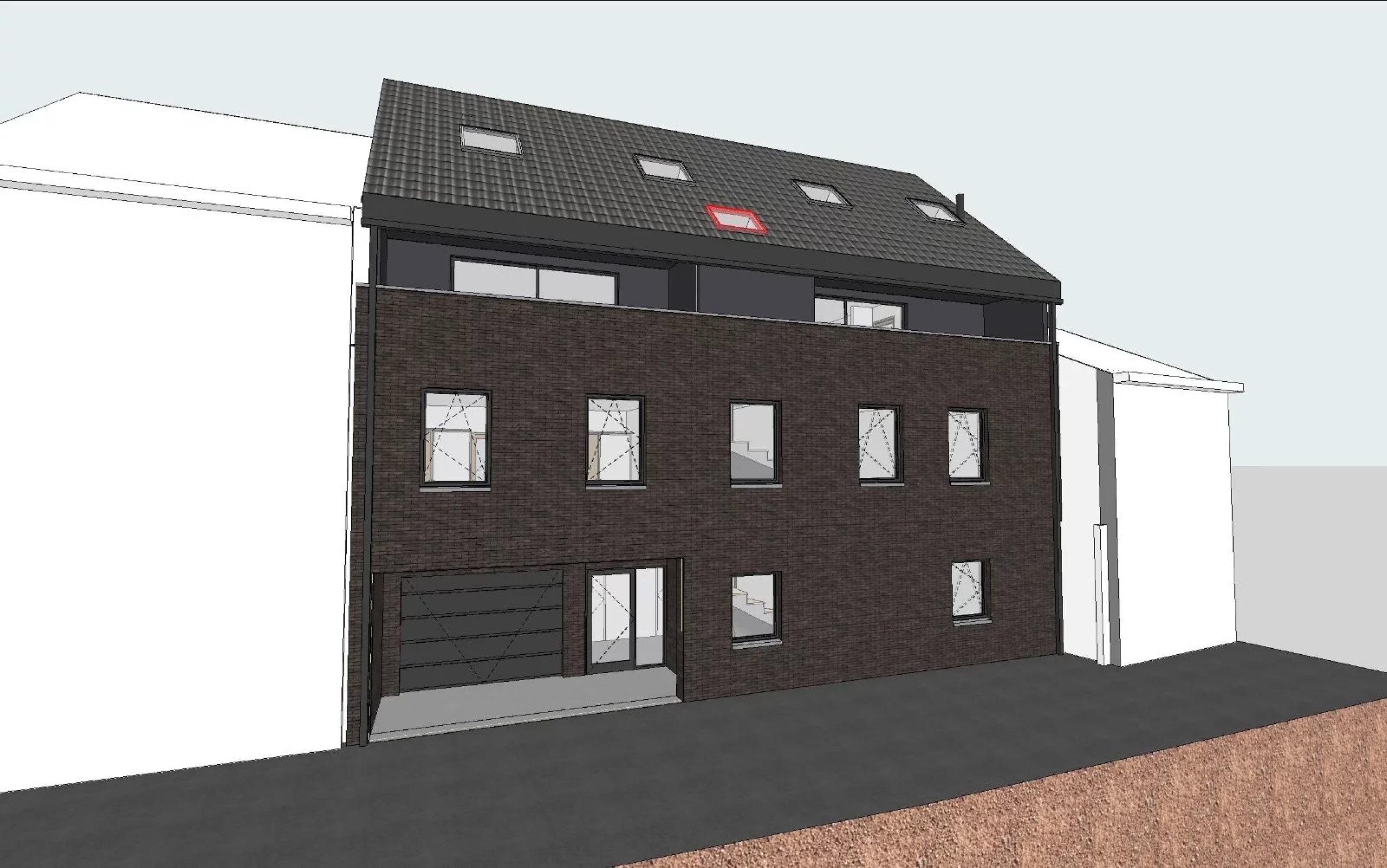 Gros œuvre ouvert de 4 lots, terrasses, et parking