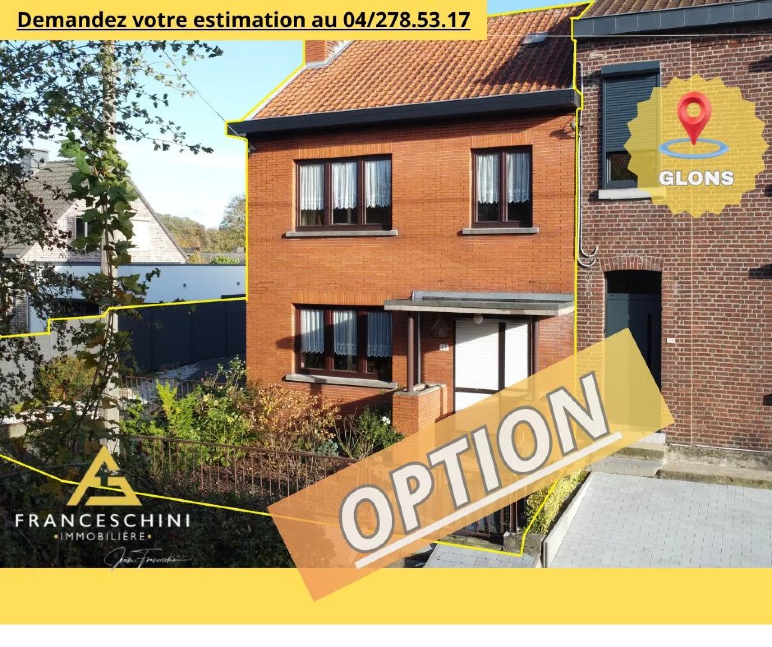 OPTION ! Maison 3 façades, 3 chambres, jardin et garage à rénover